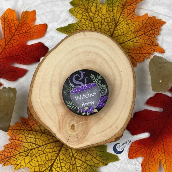 Witches Brew Button Pin