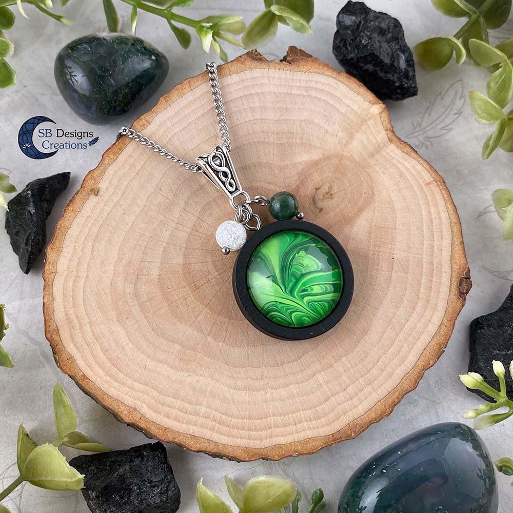 Earth Element Jewelry - Aarde Element Sieraden - Mos Agaat en Iris Kwarts-2