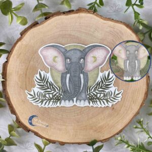 Olifant Krachtdier Elephant Spirit Animal Sticker-1