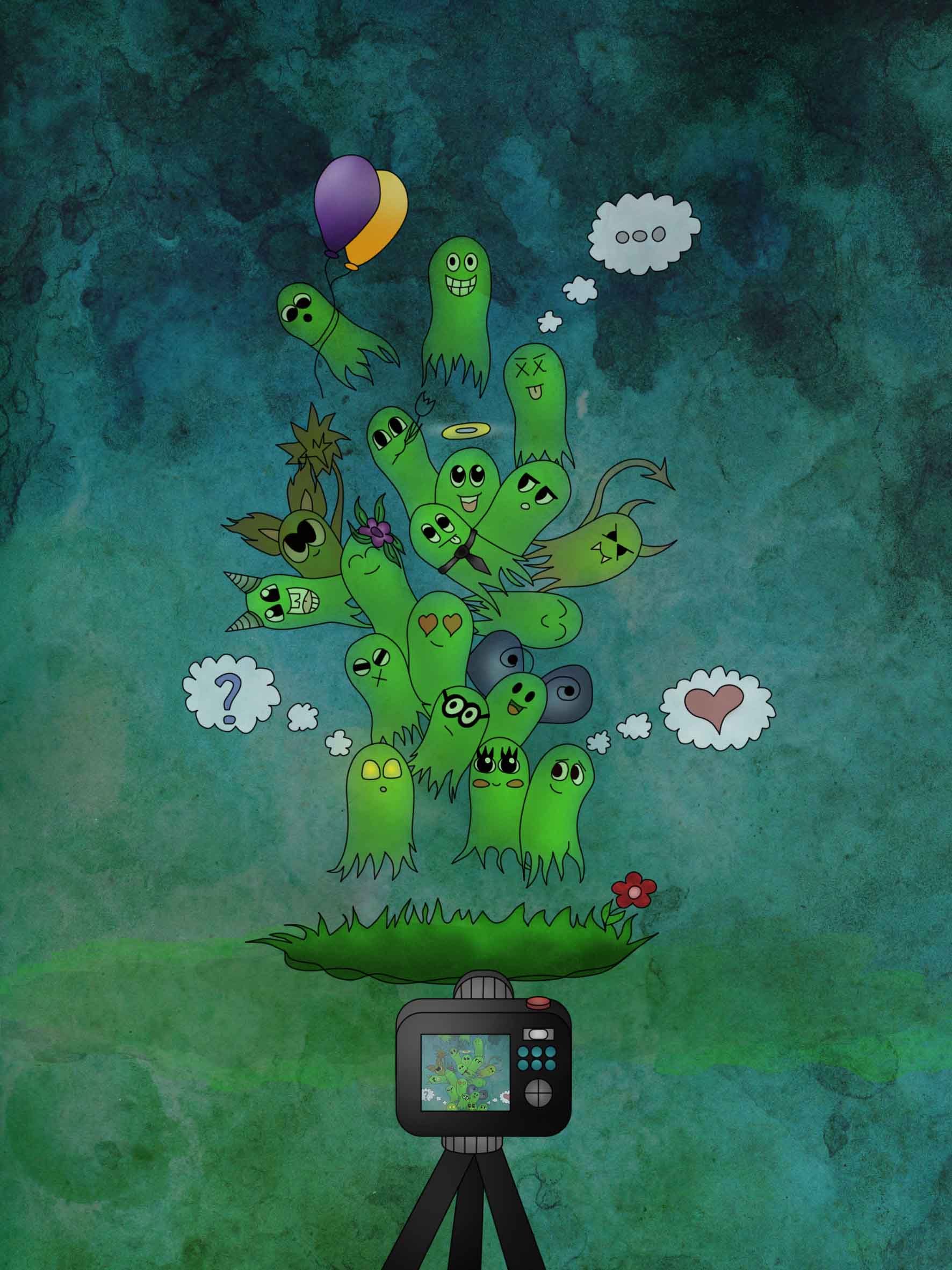 Spookjes Doodle 2014 illustratie Digitaal Spooky Spookjes Doodle 2014 illustratie Digitaal Spooky