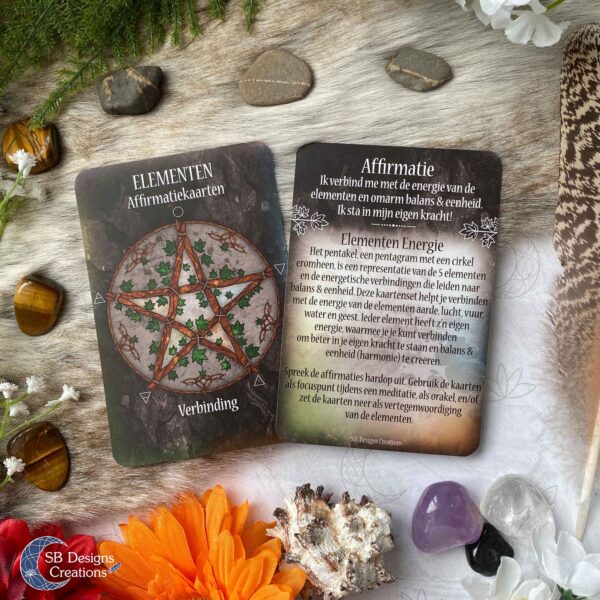 Elementen Affirmatiekaarten Altaar Kaarten Hekserij Spiritualiteit Magie-3