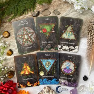 Elements Affirmation Cards-Altar Cards Elemental Magic Magick Spirituality