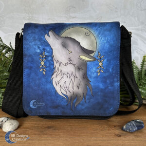 Wolf Krachtdier Volle Maan Huilende Wolf Animal Lover Gift-1