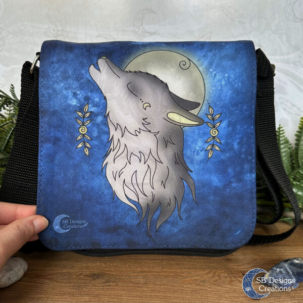 Wolf Krachtdier Volle Maan Huilende Wolf Animal Lover Gift-3