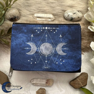 Triple Moon Blauw Portemonnee Drievoudige Maan Pagan Cadeau-1