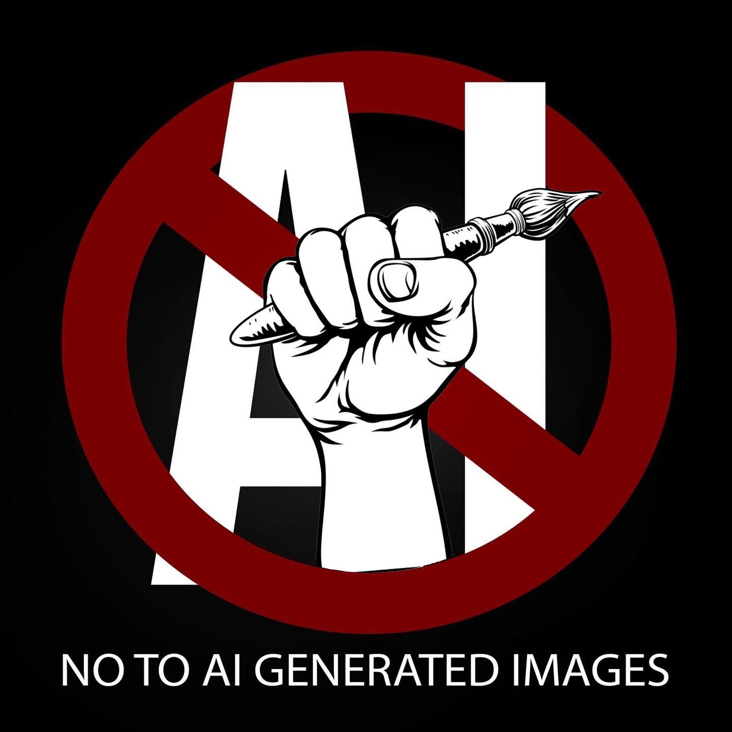 No to AI Generated Images-Blog Tegen AI Art-SB Designs Creations