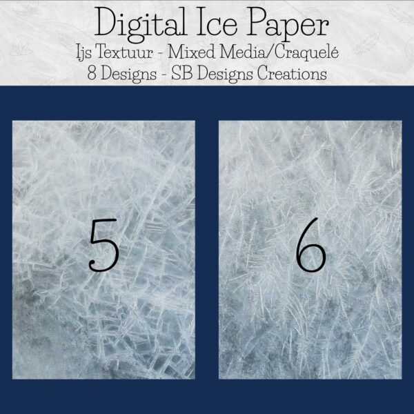 Ijs Textuur Digitaal Winter Scrapbooking Ijs Patroon Mixed Media-2C