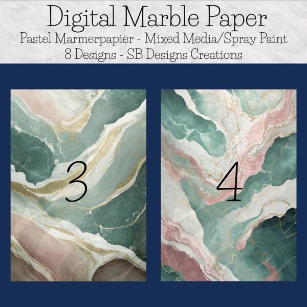 Pastel Marmer Papier Digitale Textuur-Book of Shadows-Journaling-art project-3