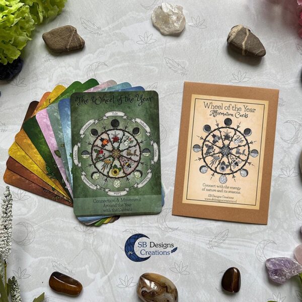 Wheel of the Year Affirmation Cards-The 8 Sabbats-Witchcraft-4