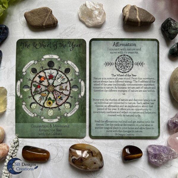 Wheel of the Year Affirmation Cards-The 8 Sabbats-Witchcraft-5